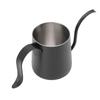 Kaffeekessel 304 Edelstahl Verdickt Dünner Langer Ausguss 250ml Pour Over Kaffeekessel für Zuhause Schwarz