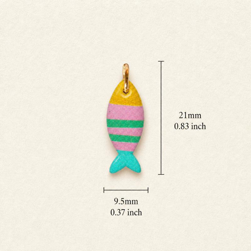 Kawaii Tropical Fish Charms Assorted Vivid Colors Pendants for DIY Earrings Bracelets Necklaces Kids Handcraft Jewelry Making