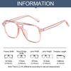 Fashion Anti-blue Light Glasses Men Women Transparent Computer Glasses Frame Retro Eyeglass Frame Flat Glasses Square Eyeglasse