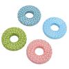 4Pcs Fabric Weight Dot Pattern Round Paperweight for Writing Drawing Sewing Accessories Light Color