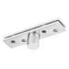 2pcs Silver Pivot Hinge Stainless Steel Concealing Hinge Rotating Rotating Door Hinge  Door Hinges