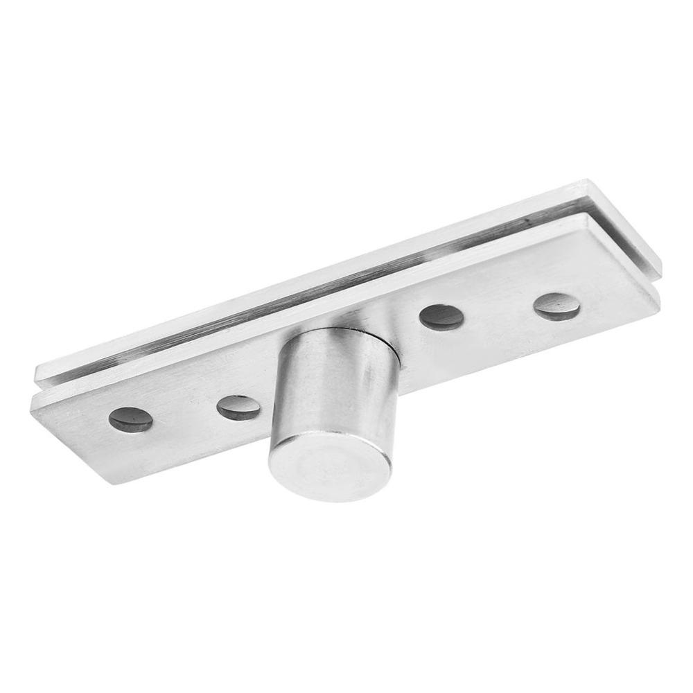 2pcs Silver Pivot Hinge Stainless Steel Concealing Hinge Rotating Rotating Door Hinge Door Hinges