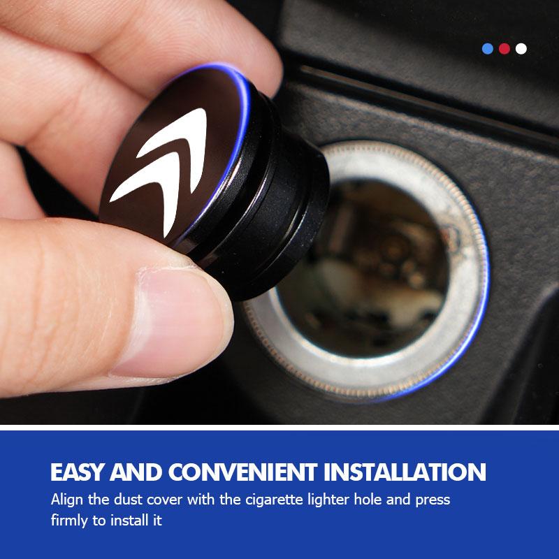 Car Metal Cigarette Lighter Button Cap Dustproof Cover Socket For Citroen C4 C3 C5 C1 C2 C6 C4L DS3 DS4 Berlingo Picasso Jumper
