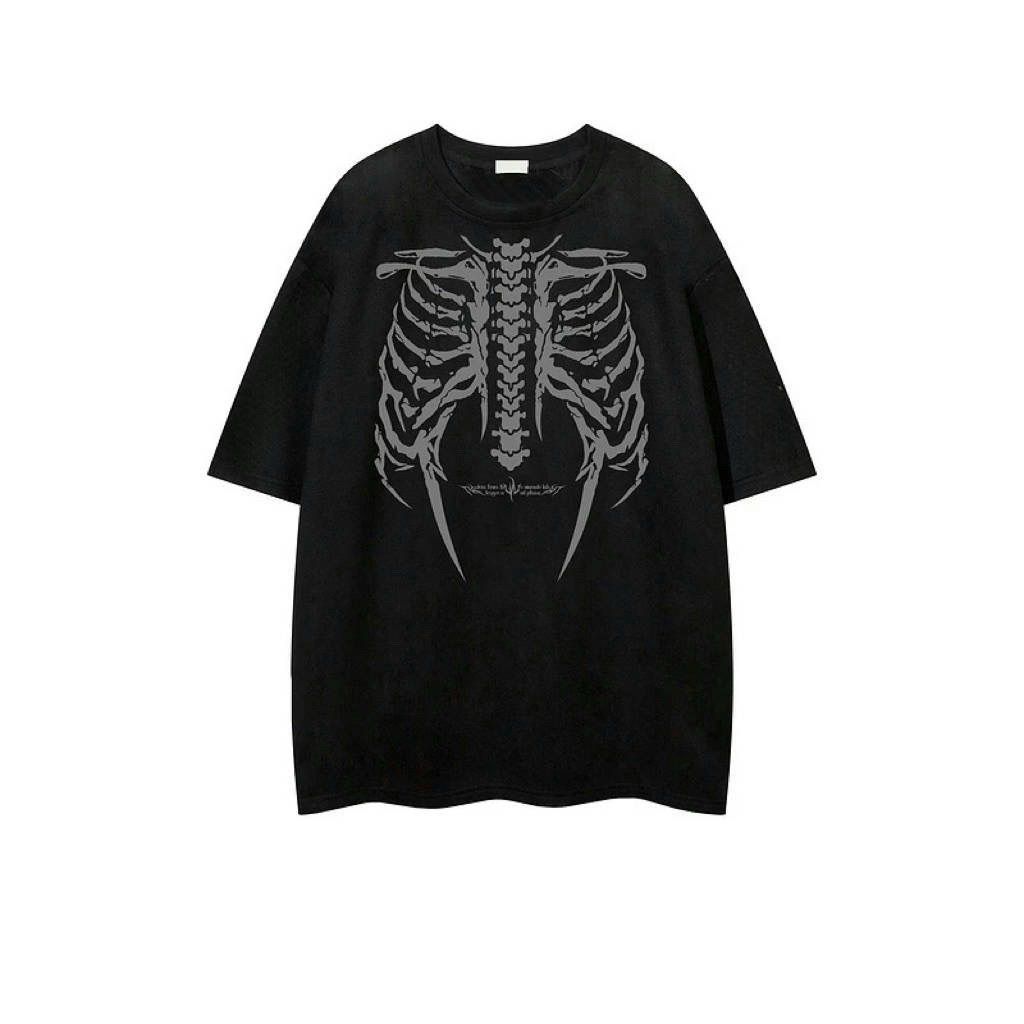 

Футболка мужская с коротким рукавом из хлопка в модном хип-хоп стиле с круглым вырезом, летняя M чёрный