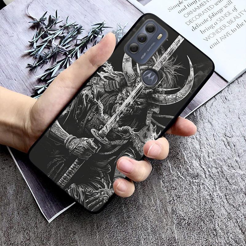

Японская маска Они Дьявол Чехол для телефона для Moto G85 G55 G05 G14 G75 G31 G50 G10 G20 G30 G60 G13 G32 G84 G54 G53 G72 G24 Power Moto G60