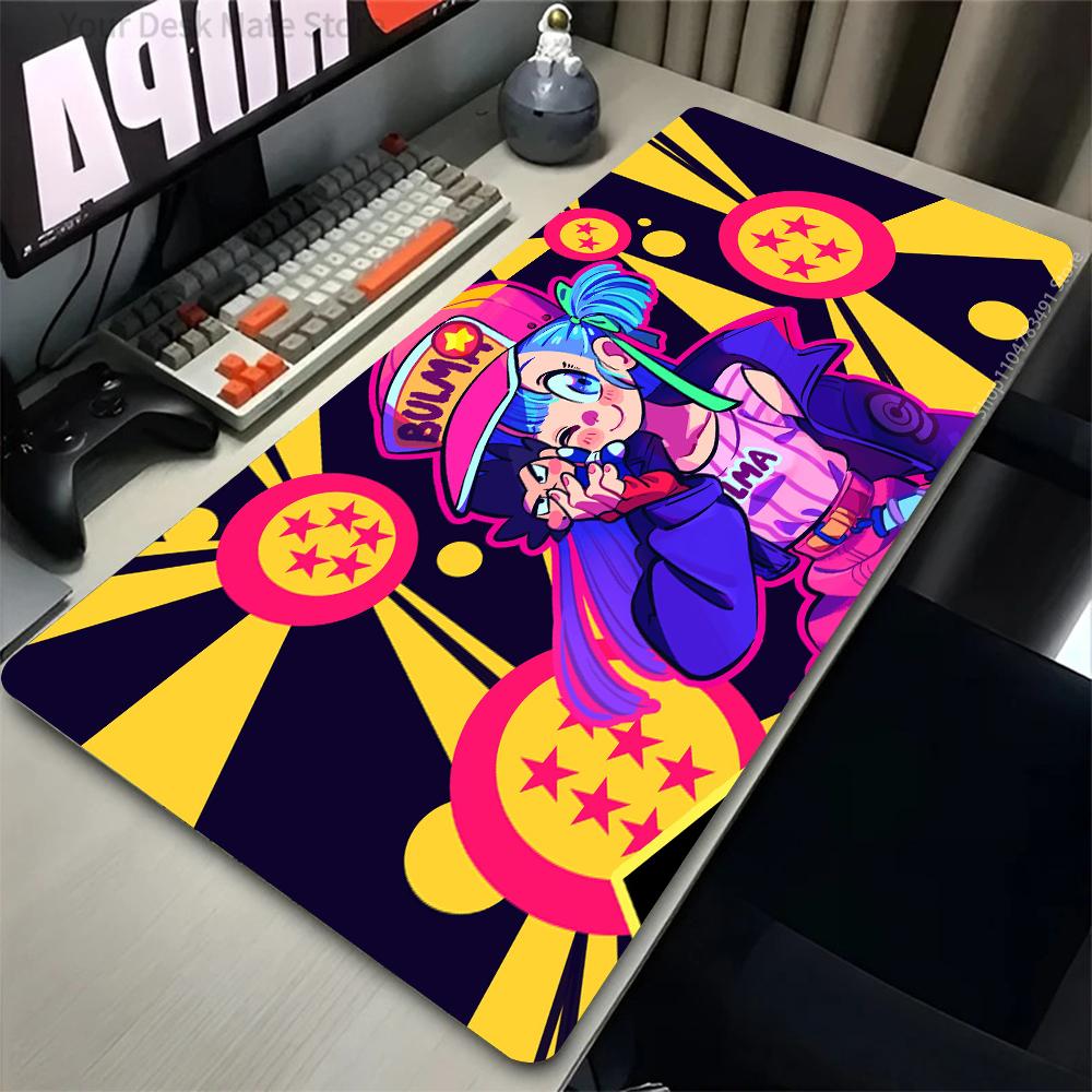 Mouse Pad Gamer Computer Accessories Black and White Manga Keyboard Pad Laptop Anime Dragon Ball Desk Mats Goku Gamming Mousepad