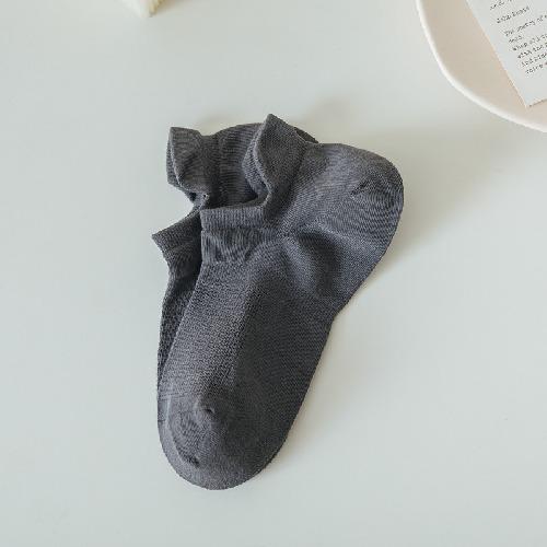Summer Mesh Breathable Low Cut Socks Mens Silicone Non-slip Invisible No Show Socks Casual Solid Color Ice Silk Sock