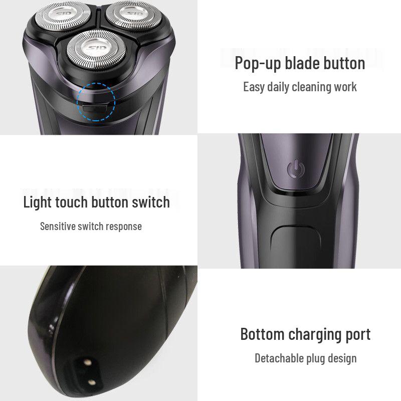 Superman 8W Men's Waterproof Electric Razor 337A - Smart Full Body Beard Shaver.