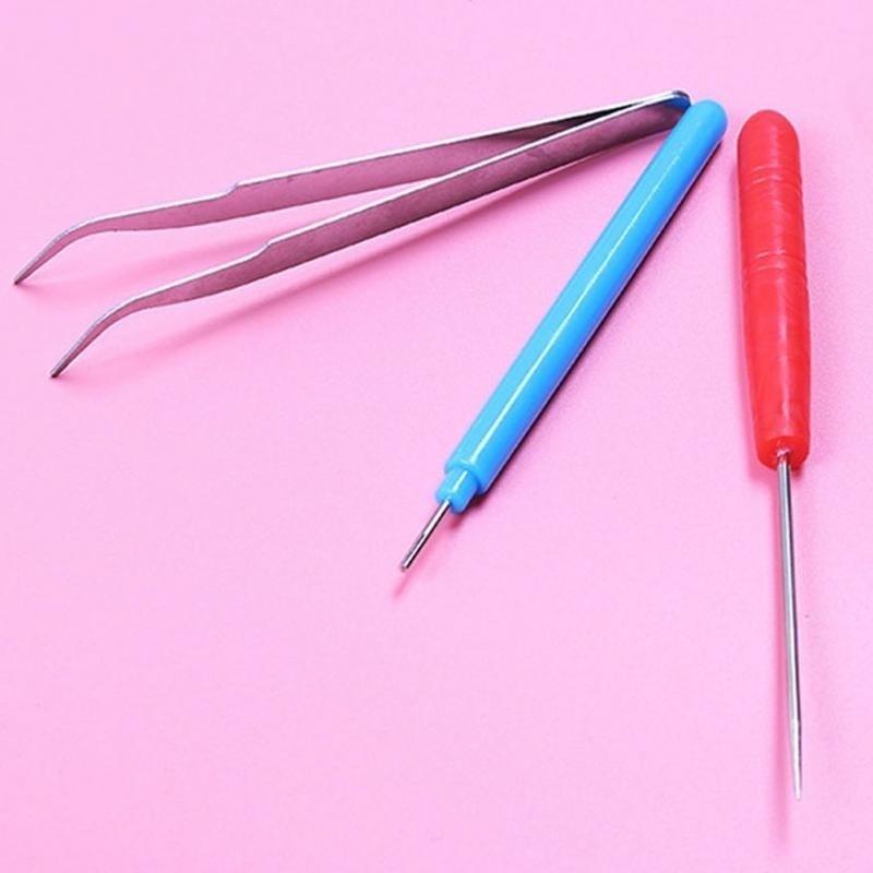 Slotted Needles Tweezer 123pcs Quilling Pen Diy Tool Kit Quilling Paper For Classroom Shop Wedding Party Decoration Paper Tool