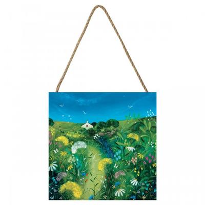 Julia Crossland Meadow Cottage Wooden Block