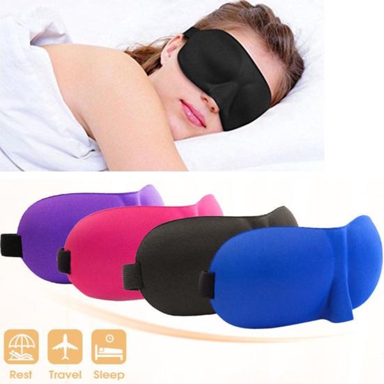 2 Stücke Unisex Atmungsaktive Schlaf Eyeshade Abdeckung Augenmaske Patch Rest Augenbinde