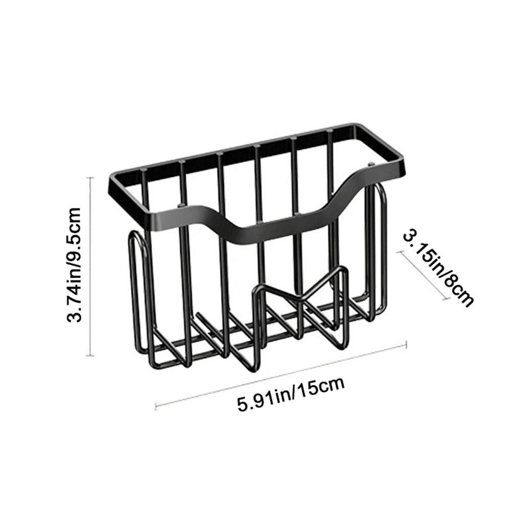 Waterproof Sponge Holder Stainless Steel Sink Organizer Scouring Pad Storage Shelf Kitchen