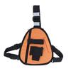 Triangle Chest Sling Bag Multifunction Walkie Talkie Storage Crossbody Bag Adjustable Strap For Outdoor Cycling Daily Use