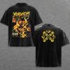 Bleach Yoruichi Shihouin Vintage Washed T Shirts Men Women Double Sided Print Anime Graphic Tees Oversized Short Sleeve T-shirts