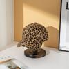 Leopard Print Baseball Cap Adjustable Sun Bonnet Casual Long Brim Visors  Travel