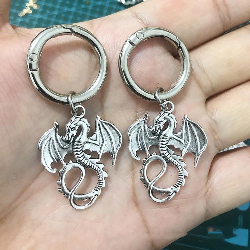Boucle de chaussure en métal, épée gothique, Serpent de flamme, pentagramme Martens, Punk, bricolage, boucle circulaire détachable, pendentif Animal, accessoires de chaussures