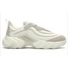Fila Fusion Ray 4 Fabric Cow Split Leather Comfortable Versatile Low-Top Casual Shoes Women Sneaker Off-White T12W331108FBA
