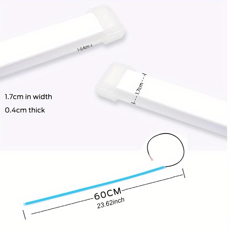 Dynamische 2 Stück 60cm LED DRL Autolichtleisten Blinker Autodeko