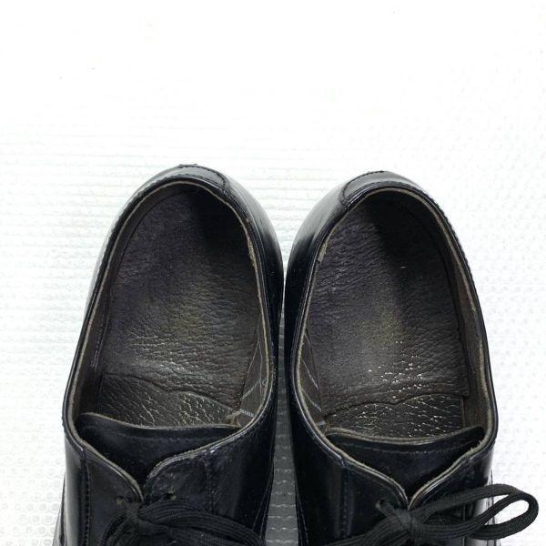 Vintage 80s UNION MADE USA UFCW Mark Service Officer Shoes Black 8D 25.5-26.0(USED)