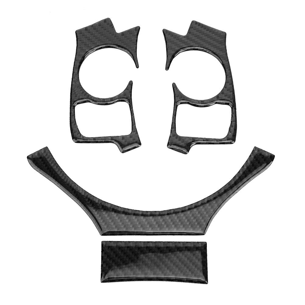 Conjunto de 4 Peças Capa de Acabamento do Volante em Fibra de Carbono Carro Remodelação Serve para LEXUS IS250 IS300 IS350 2014 2018 Tipo B