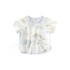 Infant Tie-Up Monk Summer Short-Sleeve Top with Belly Protection