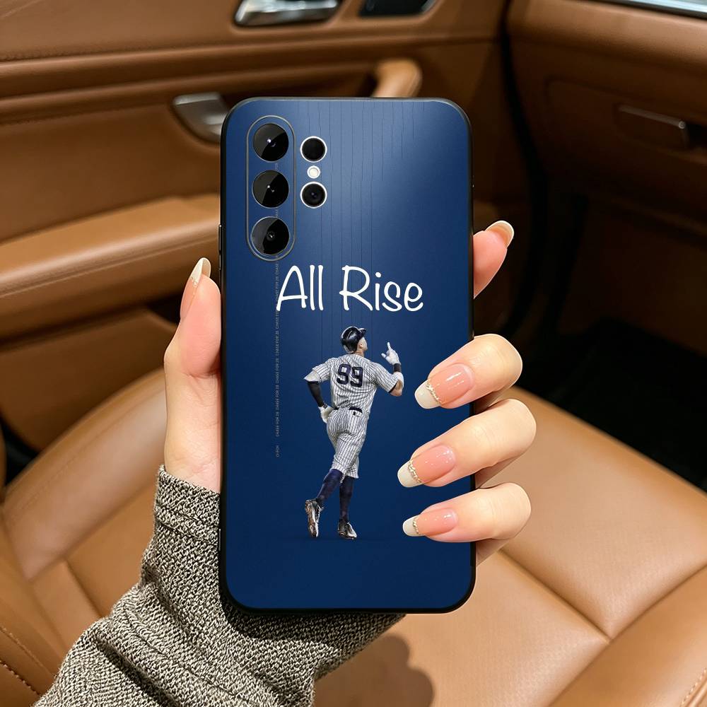 Baseball A-Aaron- Judge -99 Soft Silicone Case for Samsung S25, S24, S21, S22, S23, S30, Ultra, S20, Plus, FE, Lite-Black