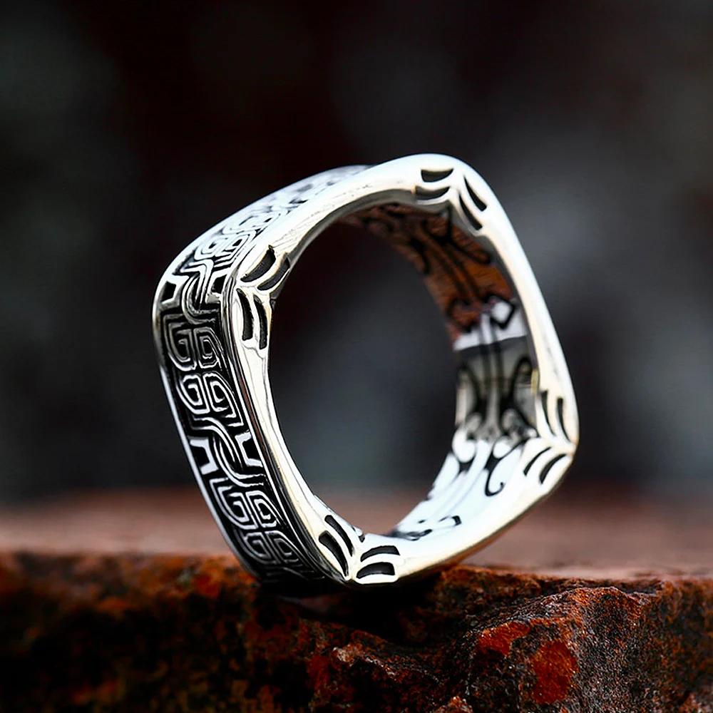 New Norse Viking Celtics Knot Rings for Men Women Stainless Steel Fashion Vintage Biker Jewelry