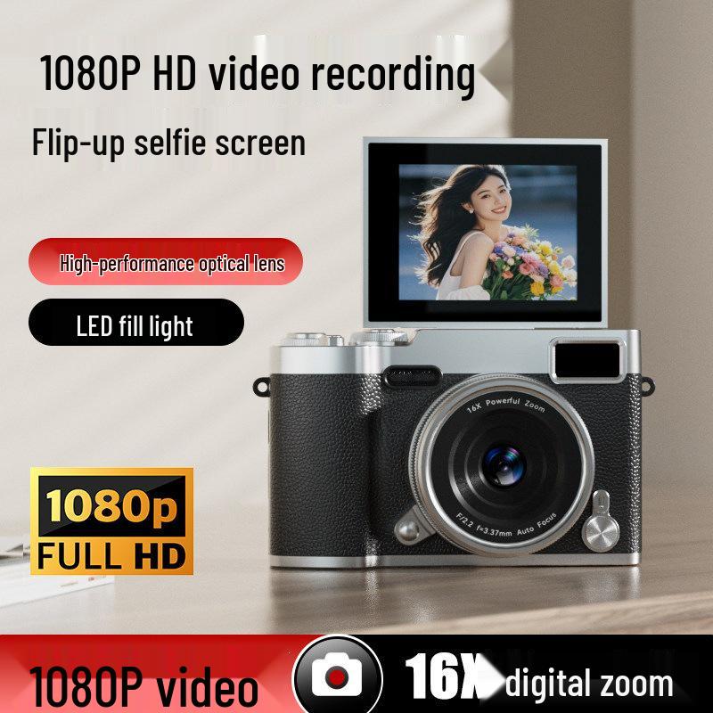 Pixel 9600W HD Flip Screen Student Camera - Portable, Compact, Ideal for Campus and Parties