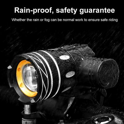 Reflektor rowerowy Stop aluminium Wodoodporny Zoom USB Akumulator Tryby Regulowane Rower górski MTB Rower szosowy Jazda nocna LED Lampa przednia