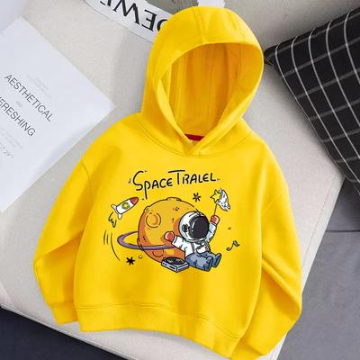 Children's Sweater Astronaut Cartoon Print Hoodie Girl Winter Clothing Long-sleeved Coat Children's Sweatshirt
