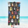 Gitarrenmuster Strandtuch für Familienartikel Freunde Geschenke Schnelltrocknend Sandfrei Für Bad Yoga Tourismus Strand Camping Schwimmen GYM