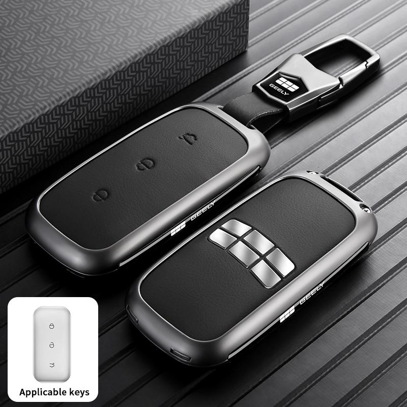 Car Key Protector for Geely EX5 Key Fob Case Zinc Alloy Full Protection Shockproof Heavy Duty Starray EM-i E.MAS 7 Accessories