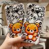 Phone Case: 2D Flat Design, Suitable for iPhone 18 17 16 15 14 13Pro Protective Case, Orange-brown Starlight Little Bear, Perfect Christmas and Hallow