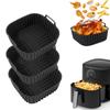 Airfryer Siliconen Bakjes Vierkant Herbruikbaar Anti-aanbak Mandje Mat voor 4-7QT Airfryer Oven Magnetron Bakken Airfryer Accessoires