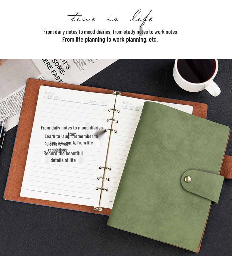 A5 Detachable Loose-Leaf Notebook: Customizable Business Notepad with Printable Logo