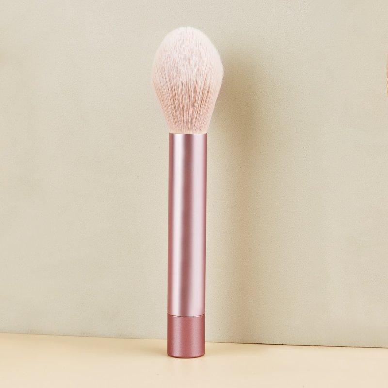 Single Mini RT Blush Makeup Brush Loose Powder Brush Soft Bristles Setting Evenly Suitable for Beginners