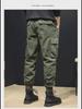 Men's American Retro Loose Straight Cuffed Harem Overalls - Spring/Summer Casual Pants