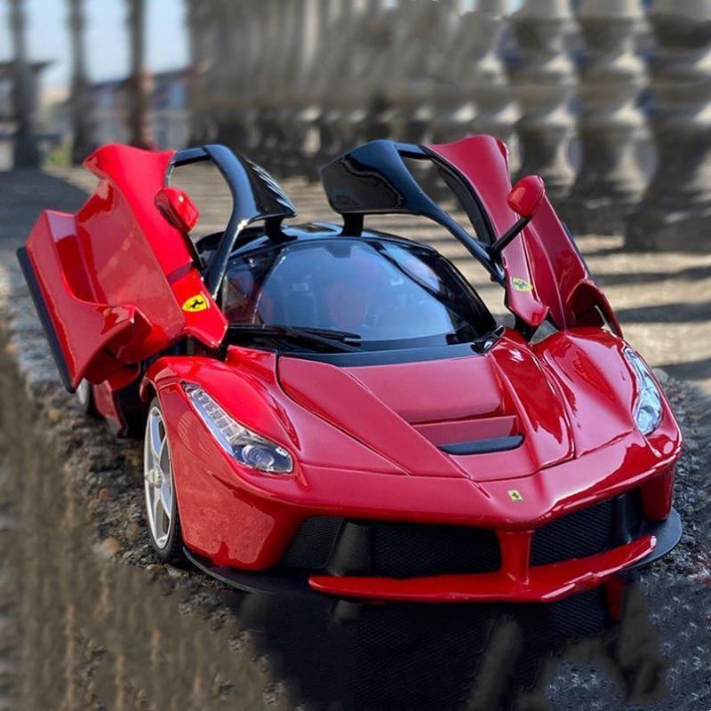 1/32 Laferrari Alloy Sports Car Model Diecasts Metal Toy Vehicles Car Model High Simulation Sound and Light Kids Gifts