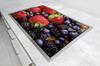 GLAS-KOCHFELDSCHUTZPLATTE 75x52 ERDBEEREN