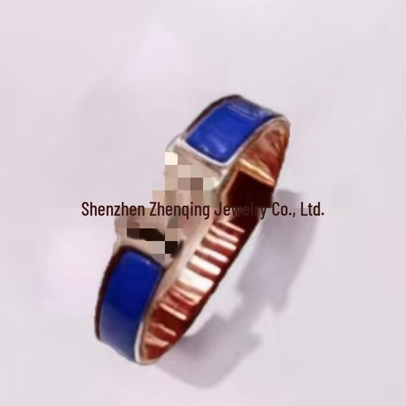 Náramek s písmenem H pozlacený 18k smaltovaný - Klasická móda, Více barev, Ideální pro páry