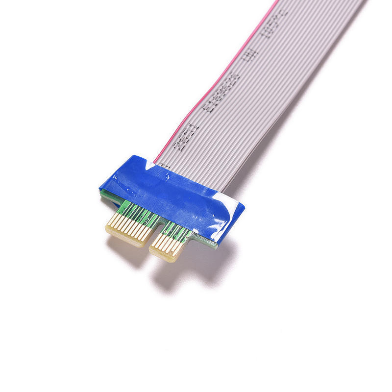 Pci-E Express 1X Slot Riser Card Adapter Extender Extension Ribbon Flex Cable