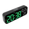 Digital Clock Dual Display Voice Control 3   Brightness Date Temp Display Countdown LED Electronic Alarm Clock