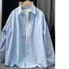 Plus Size Women's Cotton Shirts Women's Slimming All-match Stacking Bottoming Inner Shirt Long-sleeved Top