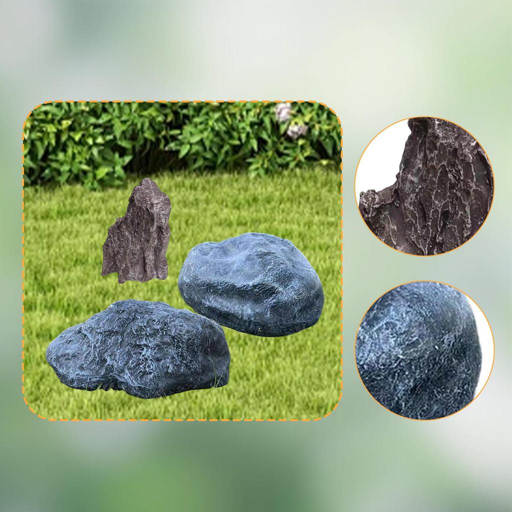 Artificial Foam Rock Ornament Realistic Stone Texture for Garden Landscaping and Studio Photo Prop Usage