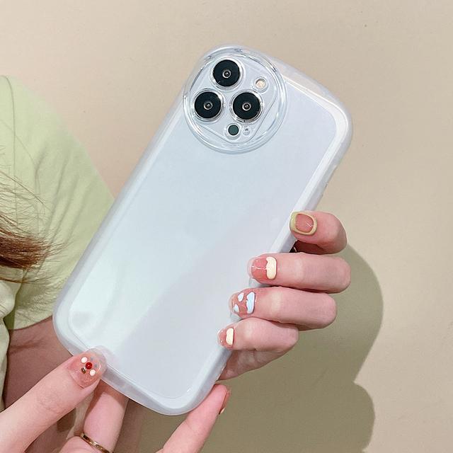 

Прозрачный чехол для телефона с круглой рамкой камеры для Iphone 14 Pro Max, чехол для Iphone 13 12 11 X Xs Xr 6 6s 7 8 Plus Se 2022, мягкая задняя крышка из ТПУ For iPhone 13 Pro