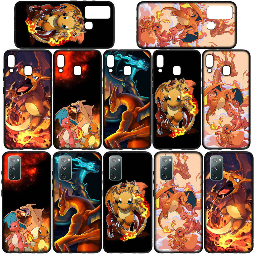 Cover for iPhone 17 16 15 Xiaomi Poco Redmi Note 14 13 12 11 Pro Max X 9 16e Samsung Galaxy S25 S24 S23 OPPO Huawei Cartoon Charmander Phone Case