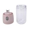 Portable Blender USB Rechargeable 6 Blades Mini Juicer Cup Fruit Squeezer for Travel Sports Kitchen 410ml Pink