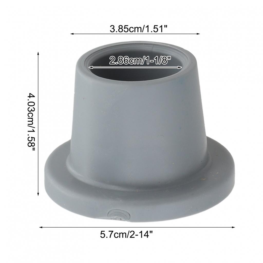 60mm Diameter Non-Slip Pads Rubber End Covers Easy To Install