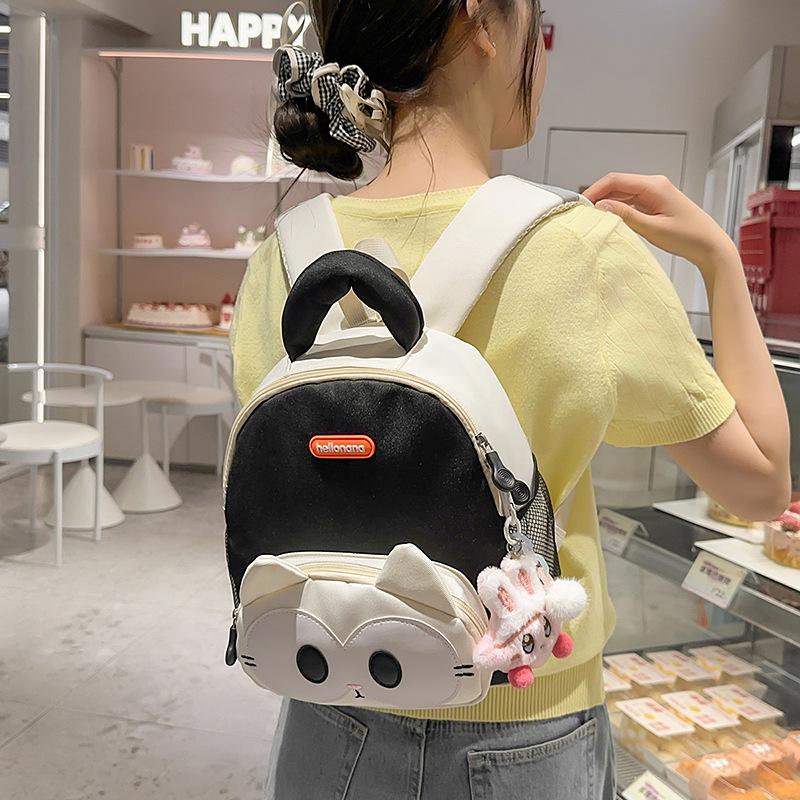 Cartoon Shape Children's Backpack New Removable Panda Owl Kindergarten Cute Boys and Girls School Bag