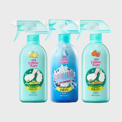 _Lavapiedi in Cotone Shampoo per Piedi 510ml X 2 (Limone/Pompelmo/Rinfrescante) Scegli 1